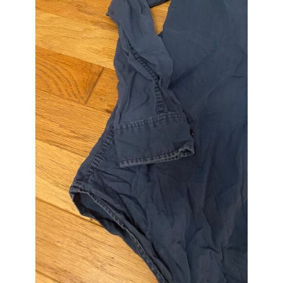 Field Gear Men's dark blue Long Sleeve Cotton Button-Up collared relaxed Shirt M - Picture 3 of 8